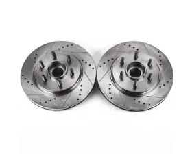 Power Stop Evolution Drilled & Slotted Rotors - Pair Front Ford F-150 2004-2008
