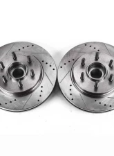 Power Stop Evolution Drilled & Slotted Rotors - Pair Front Ford F-150 2004-2008                                     - AR8594XPR - Image 2