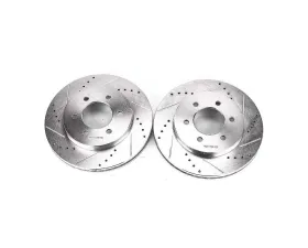 Power Stop Evolution Drilled & Slotted Rotors - Pair Front Ford F-150 2004-2008