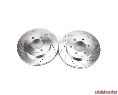 Power Stop Evolution Drilled & Slotted Rotors - Pair Front Ford F-150 2004-2008 - AR8596XPR