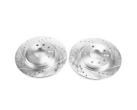 Power Stop Evolution Drilled & Slotted Rotors - Pair Front Buick Centurion 1971-1973
