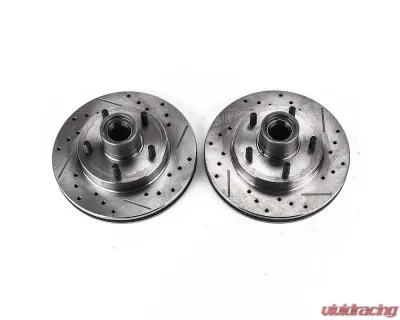 Power Stop Evolution Drilled & Slotted Rotors - Pair Front Chevrolet Blazer 1995-1997 - AR8617XPR
