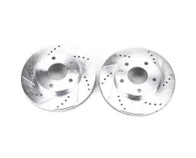 Power Stop Evolution Drilled & Slotted Rotors - Pair Front Chevrolet Blazer 1997-2005