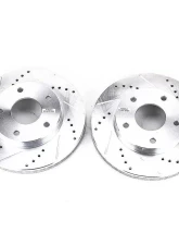 Power Stop Evolution Drilled & Slotted Rotors - Pair Front Chevrolet Blazer 1997-2005                                     - AR8638XPR - Image 2