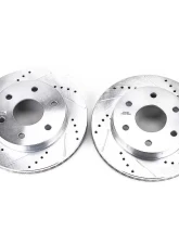 Power Stop Evolution Drilled & Slotted Rotors - Pair Front Cadillac Escalade 2002-2006                                     - AR8640XPR - Image 2