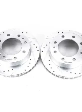 Power Stop Evolution Drilled & Slotted Rotors - Pair Front Cadillac DeVille 2000-2005                                     - AR8642XPR - Image 2