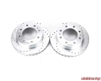 Power Stop Evolution Drilled & Slotted Rotors - Pair Front Cadillac DeVille 2000-2005 - AR8642XPR
