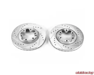 Power Stop Evolution Drilled & Slotted Rotors - Pair Front Chevrolet Colorado 2004-2008 - AR8653XPR