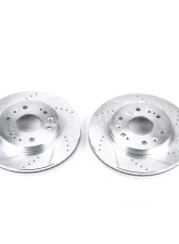 Power Stop Evolution Drilled & Slotted Rotors - Pair Front Cadillac Escalade 2007-2019                                     - AR8654XPR - Image 2