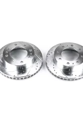 Power Stop Evolution Drilled & Slotted Rotors - Pair Front Chevrolet Avalanche 2500 2002-2004                                     - AR8655XPR - Image 2