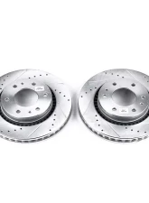 Power Stop Evolution Drilled & Slotted Rotors - Pair Front Buick Rainier 2006-2007                                     - AR8659XPR - Image 2