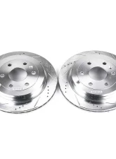 Power Stop Evolution Drilled & Slotted Rotors - Pair Rear Buick Enclave 2008-2017                                     - AR8675XPR - Image 2