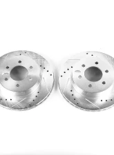 Power Stop Evolution Drilled & Slotted Rotors - Pair Front Dodge Dakota 1997-2002                                     - AR8738XPR - Image 2