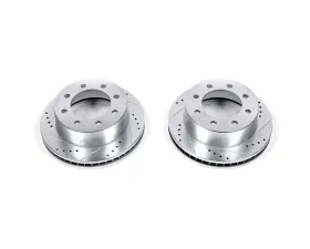 Power Stop Evolution Drilled & Slotted Rotors - Pair Front Dodge Ram 2500 2000-2002