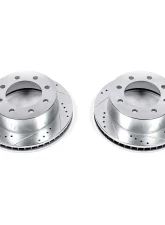 Power Stop Evolution Drilled & Slotted Rotors - Pair Front Dodge Ram 2500 2000-2002                                     - AR8746XPR - Image 2