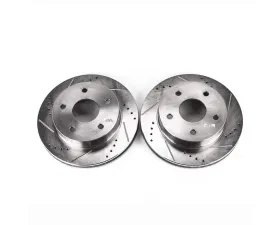 Power Stop Evolution Drilled & Slotted Rotors - Pair Front Dodge Ram 1500 2000-2001