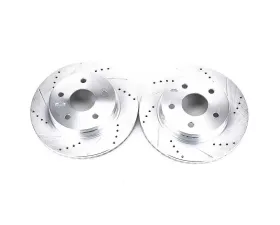 Power Stop Evolution Drilled & Slotted Rotors - Pair Front Chrysler Aspen 2007-2009