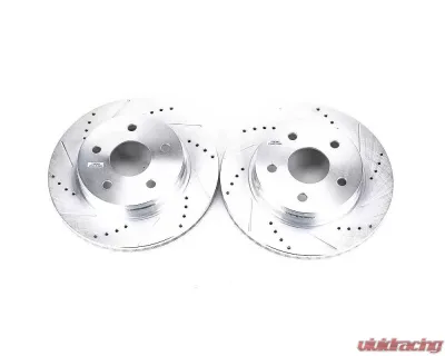 Power Stop Evolution Drilled & Slotted Rotors - Pair Front Chrysler Aspen 2007-2009 - AR8750XPR