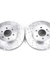 Power Stop Evolution Drilled & Slotted Rotors - Pair Front Dodge Durango 2003                                     - AR8755XPR - Image 2