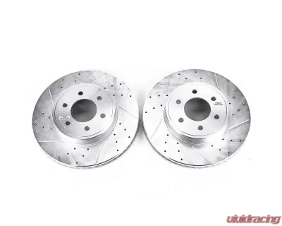 Power Stop Evolution Drilled & Slotted Rotors - Pair Front Dodge Durango 2003 - AR8755XPR