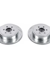 Power Stop Evolution Drilled & Slotted Rotors - Pair Rear Dodge Durango 2003                                     - AR8756XPR - Image 2