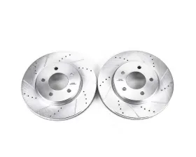 Power Stop Evolution Drilled & Slotted Rotors - Pair Front Chrysler Pacifica 2004-2008