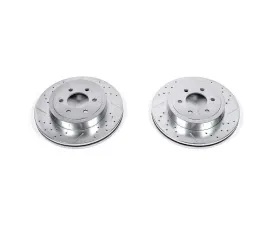 Power Stop Evolution Drilled & Slotted Rotors - Pair Front Dodge Dakota 2003-2004