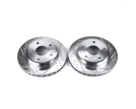 Power Stop Evolution Drilled & Slotted Rotors - Pair Front Dodge Dakota 2005-2011