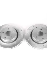Power Stop Evolution Drilled & Slotted Rotors - Pair Front Dodge Ram 1500 2004-2006                                     - AR8765XPR - Image 2