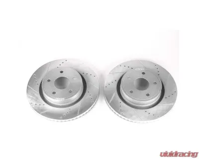 Power Stop Evolution Drilled & Slotted Rotors - Pair Front Dodge Ram 1500 2004-2006 - AR8765XPR