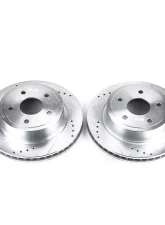 Power Stop Evolution Drilled & Slotted Rotors - Pair Rear Dodge Ram 1500 2004-2006                                     - AR8766XPR - Image 2