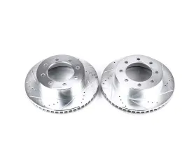 Power Stop Evolution Drilled & Slotted Rotors - Pair Front Dodge Ram 1500 2006-2008