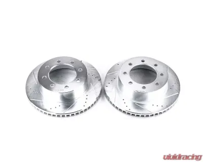 Power Stop Evolution Drilled & Slotted Rotors - Pair Front Dodge Ram 1500 2006-2008 - AR8771XPR