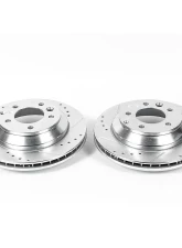 Power Stop Evolution Drilled & Slotted Rotors - Pair Rear Audi Q7 2007-2015                                     - EBR1013XPR - Image 2