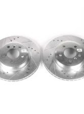 Power Stop Evolution Drilled & Slotted Rotors - Pair Front BMW X3 2004-2010                                     - EBR688XPR - Image 2