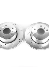 Power Stop Evolution Drilled & Slotted Rotors - Pair Front Land Rover Discovery 1999-2004                                     - EBR698XPR - Image 2