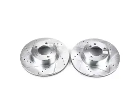 Power Stop Evolution Drilled & Slotted Rotors - Pair Front BMW 228i 2014-2016