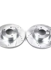 Power Stop Evolution Drilled & Slotted Rotors - Pair Front BMW 228i 2014-2016                                     - EBR858XPR - Image 2