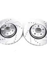 Power Stop Evolution Drilled & Slotted Rotors - Pair Front Volvo S60 2008-2009                                     - EBR893XPR - Image 2