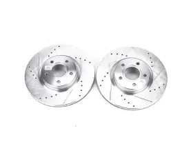 Power Stop Evolution Drilled & Slotted Rotors - Pair Front Ford C-Max 2013-2018