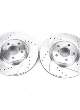 Power Stop Evolution Drilled & Slotted Rotors - Pair Front Ford C-Max 2013-2018                                     - EBR896XPR - Image 2