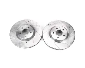 Power Stop Evolution Drilled & Slotted Rotors - Pair Front Ford Escape 2013-2019