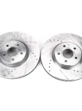 Power Stop Evolution Drilled & Slotted Rotors - Pair Front Ford Escape 2013-2019                                     - EBR897XPR - Image 2