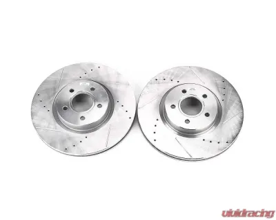 Power Stop Evolution Drilled & Slotted Rotors - Pair Front Ford Escape 2013-2019 - EBR897XPR