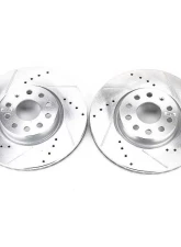 Power Stop Evolution Drilled & Slotted Rotors - Pair Front Audi A3 2006-2013                                     - EBR898XPR - Image 2