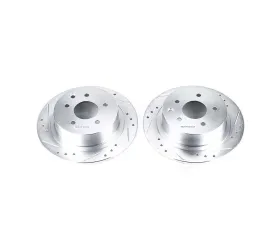 Power Stop Evolution Drilled & Slotted Rotors - Pair Rear Nissan Altima 2002-2018