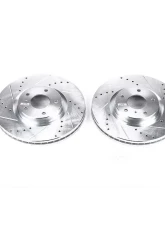 Power Stop Evolution Drilled & Slotted Rotors - Pair Front Infiniti EX35 2008-2012                                     - JBR1112XPR - Image 2