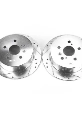 Power Stop Evolution Drilled & Slotted Rotors - Pair Rear Lexus RX330 2004-2006                                     - JBR1153XPR - Image 2