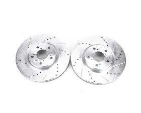 Power Stop Evolution Drilled & Slotted Rotors - Pair Front Acura MDX 2007-2013