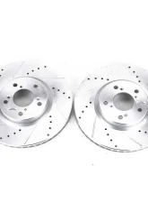 Power Stop Evolution Drilled & Slotted Rotors - Pair Front Acura MDX 2007-2013                                     - JBR1171XPR - Image 2